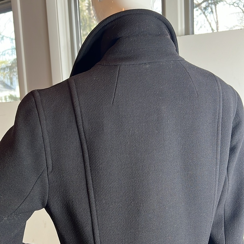 J. Crew Sz M Women’s Wool Structured Pea Jacket Coat - Picture 7 of 10